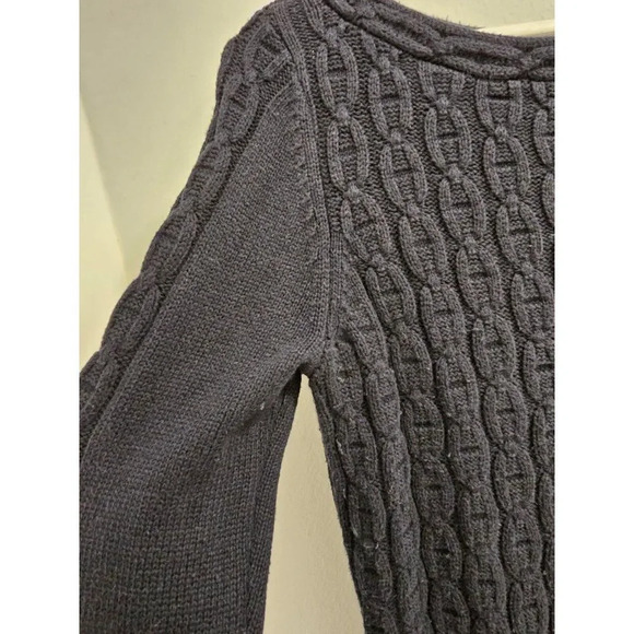 Nautica Navy Womens Cable Knit Pullover Sweater- Size Small-No flaws. No defects - Picture 7 of 8